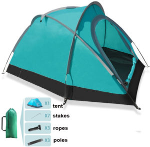 Lightweight Backpacking Tents 2 Person for Hiking Camping Fishing Waterproof for 3 Seasons